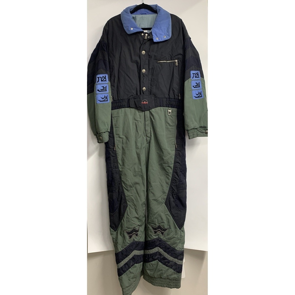 VTG Bogner Men's Ski Snowboard Suit Tibetan Uchen Patches Size 40 - MADE IN USA